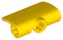 Technic :: Connectors :: 71682 Yellow Technic, Panel Curved 2 x 3 x 1