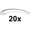 40379#20 White Dinosaur Tail End Section - Horn